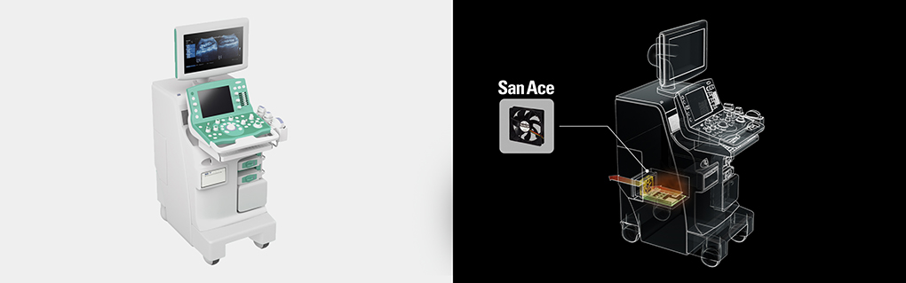 暗室听诊时，超声诊断仪的风扇如何不“吵醒”患者？山洋 San Ace 静音直流风扇方案守护每一次安静诊断