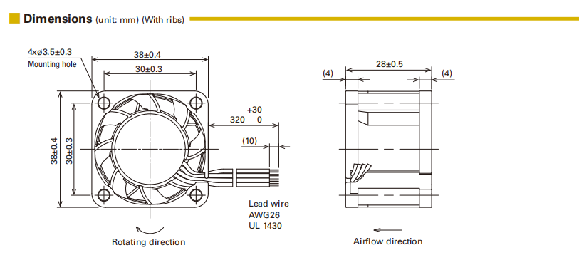 山洋 San Ace 9HVA0312P3K001 38x38x28mm DC12V 轴流散热风扇 | 高转速低噪音工业风扇03